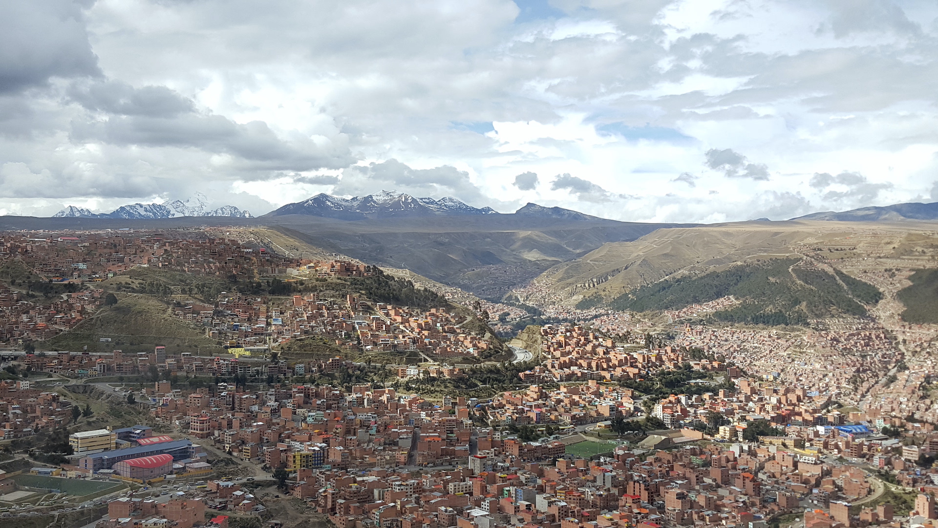 Aussicht auf La Paz von El Alto
